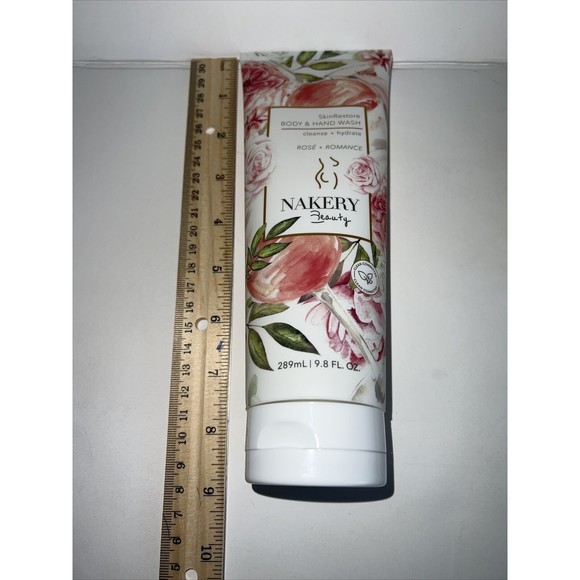 Nakery Beauty Skin Restore Body + Hand Wash, Rosé + Romance 9.8 fl oz NEW - Picture 6 of 6